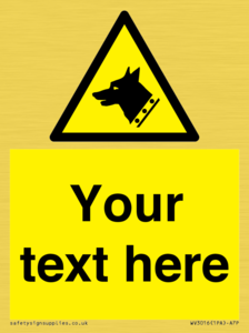 Custom Warning: Guard dog